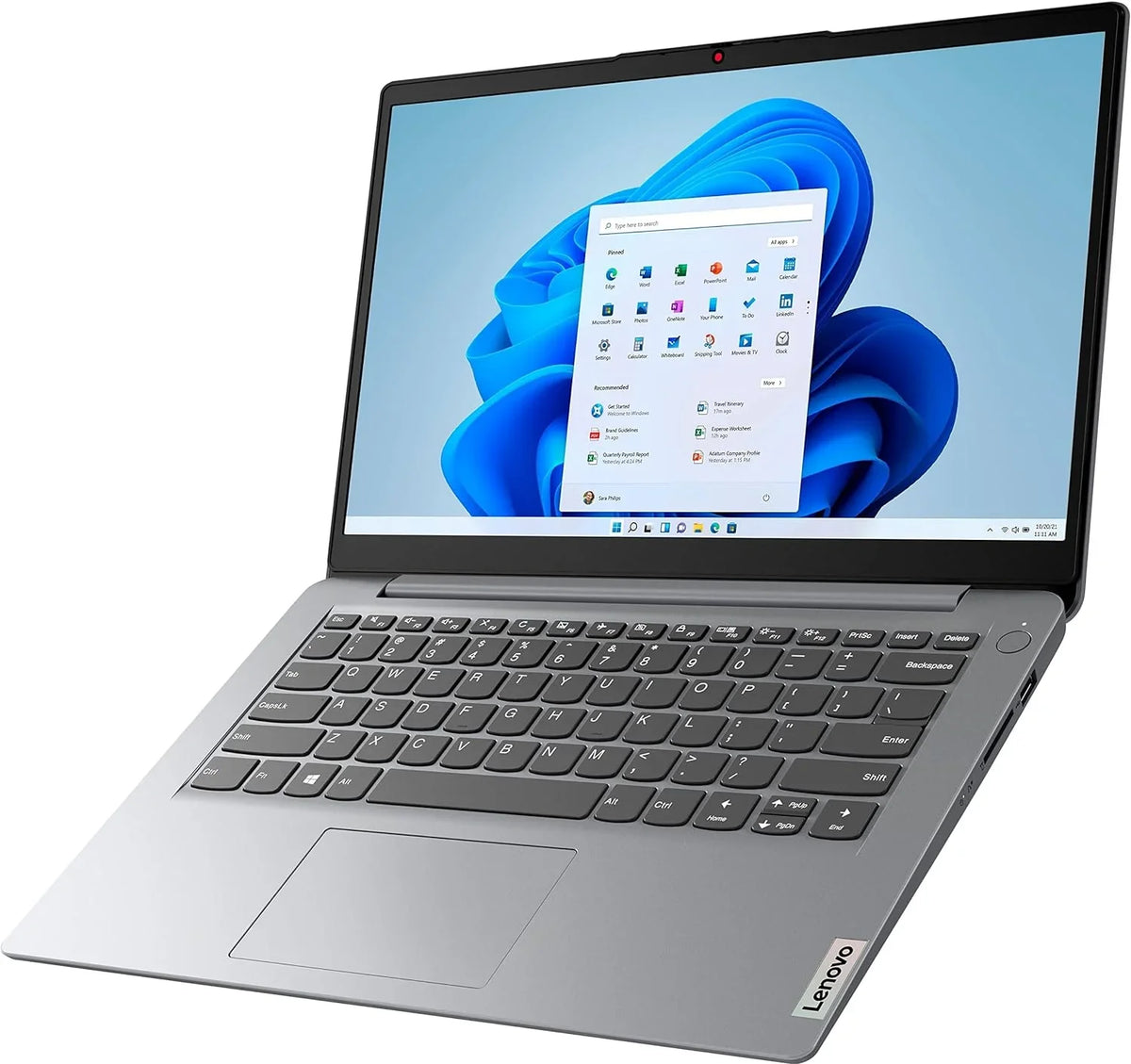 Lenovo IdeaPad 1i 14" Laptop Computer, Pentium Silver N5030 Processor, 4GB DDR4 RAM, 128GB eMMC + 64GB SD Card, WiFi 6, Bluetooth 5.1, 1-Year Office 365, Cloud Grey, Windows 11 S