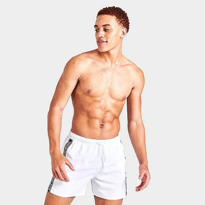 MEN'S EMPORIO ARMANI EA7 TAPED SWIM SHORTS Size M