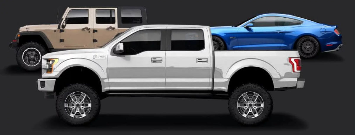 Carroll Shelby Wheels CS45 - 20 x 9 in. - 12mm Offset - Chrome Powder with Black Inserts Fits select: 2005-2020 FORD F150, 2021 FORD F150 SUPER CAB