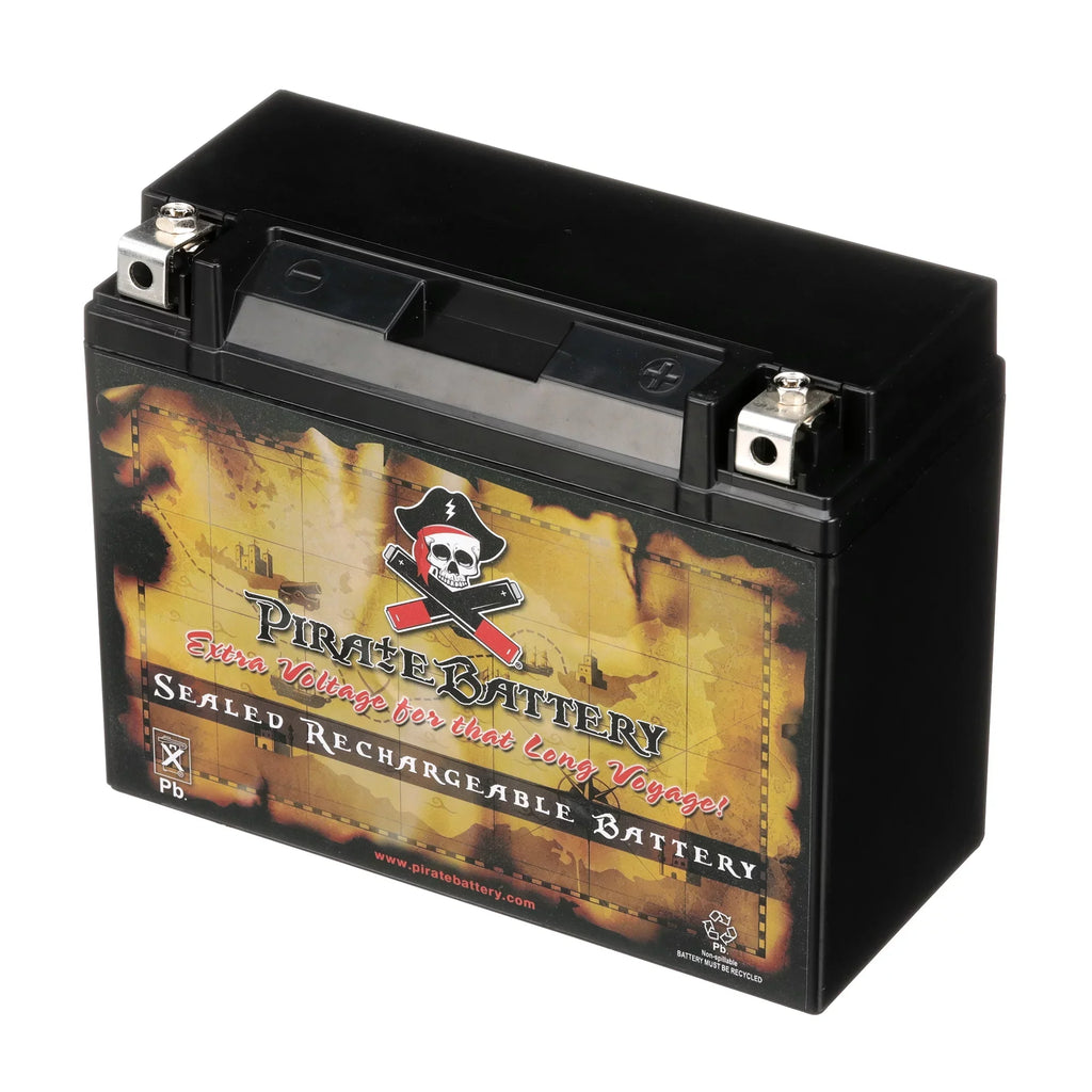 Pirate Battery Y50-N18L-A3 (50-N18L-A3 12 Volt,20 Ah, 260 CCA) Power Sports Battery replaces Gtx18l-bs M6250h 44006