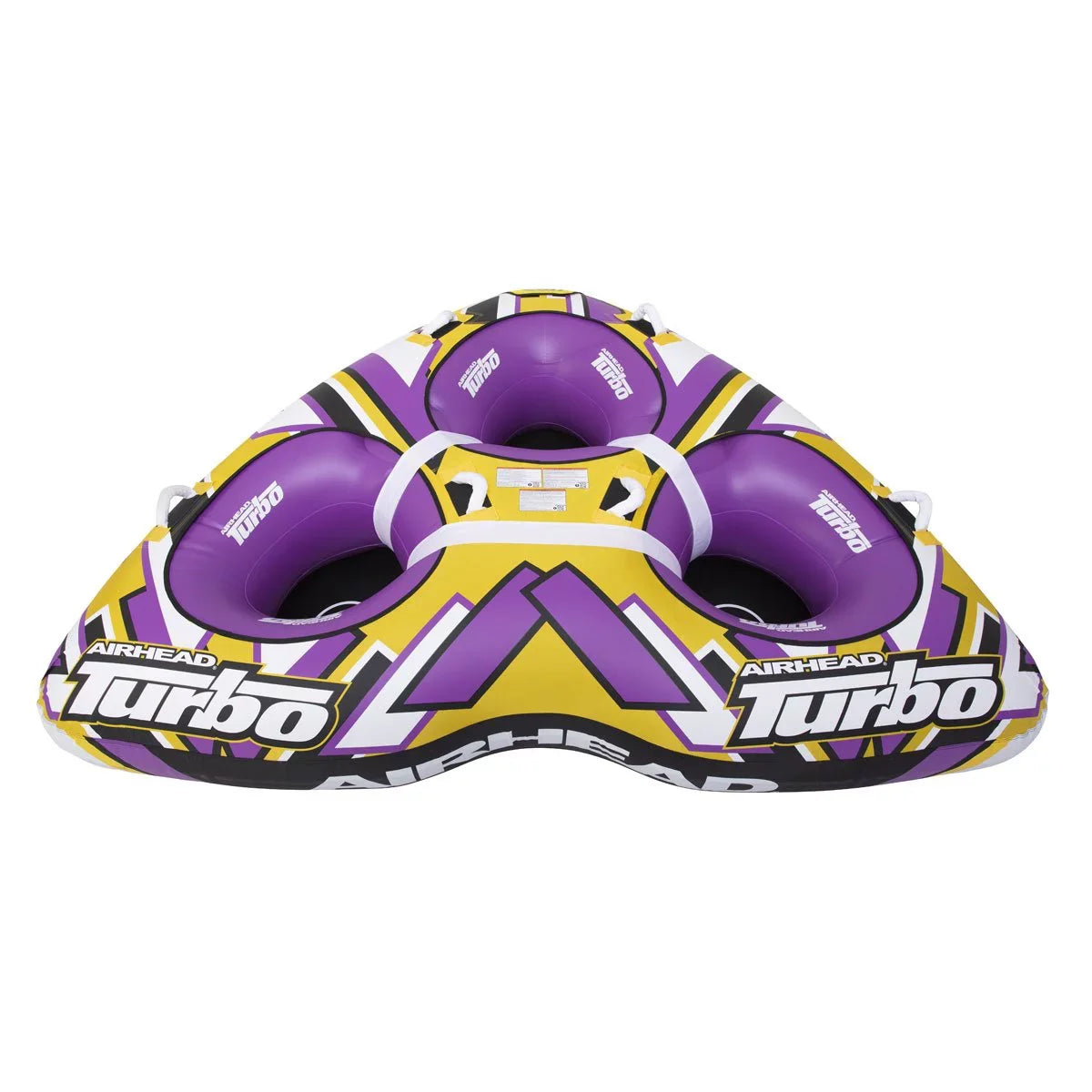 Airhead Turbo Blast 3 Person 81" x 107" Inflatable Watercraft Towable Water Inner Tube