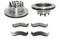 Front Ceramic Brake Pad and Rotor Kit - Suitable with 1999 - 2007 Ford E350 Super Duty 2000 2001 2002 2003 2004 2005 2006