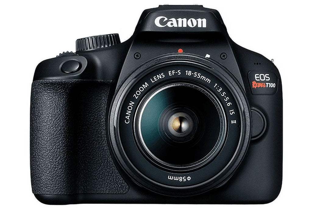 Canon EOS Rebel T100 / 4000D DSLR Camera with 18-55mm Lens + 64GB Card + More