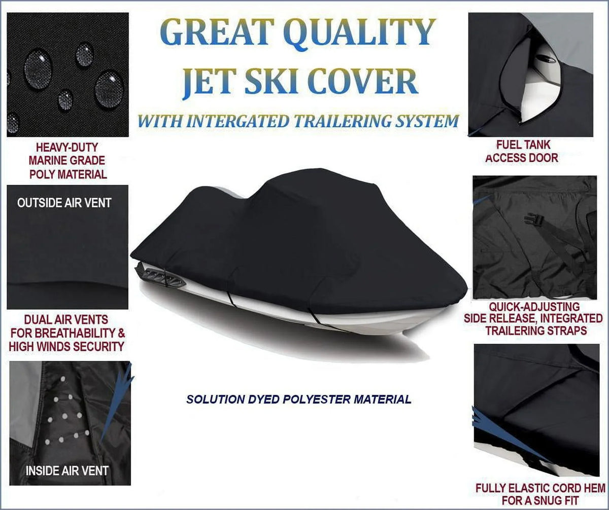 BLACK PWC 600D JET SKI Coating Fitting for Polaris Genesis FI 2001