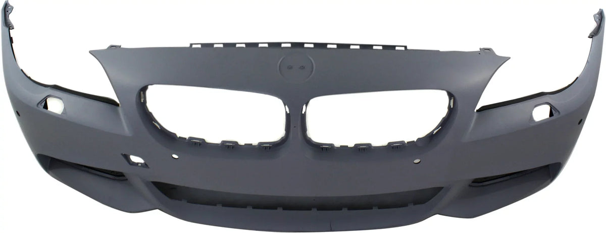 Front BUMPER Shield Matching For BMW 5-Series 2011-2013 Primed with M Pkg with PDC Sensor Holes with Side View Camera Sedan