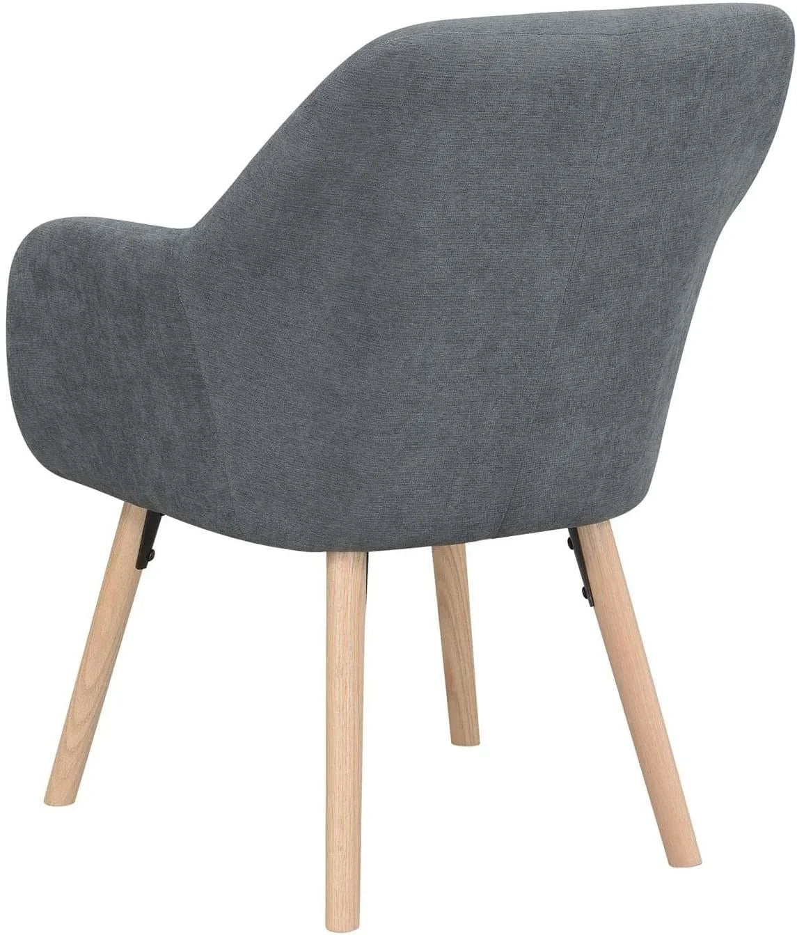 Take A Seat Charlotte Accet Chair, 25.25" L X 26.75" W X 33.5" H, Slate Gray Lie
