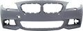 Front BUMPER Shield Matching For BMW 5-Series 2011-2013 Primed with M Pkg with PDC Sensor Holes with Side View Camera Sedan
