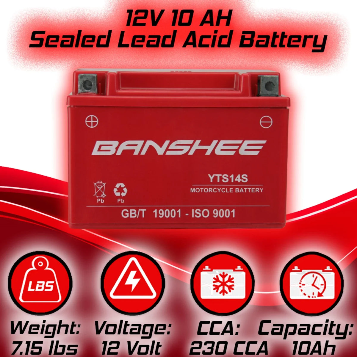 Banshee YTZ14S Motorsports Battery Fitting with Benelli Tornado Naked Tre 1130 Sport Evo