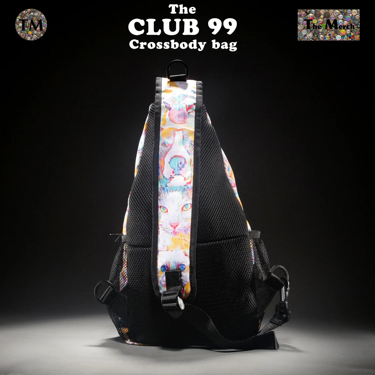 Crossbody Bag - Club 99 - (Turquoise/Orange/Cream) - Unisex - All Ages - The Merch by SIMA Visual Arts