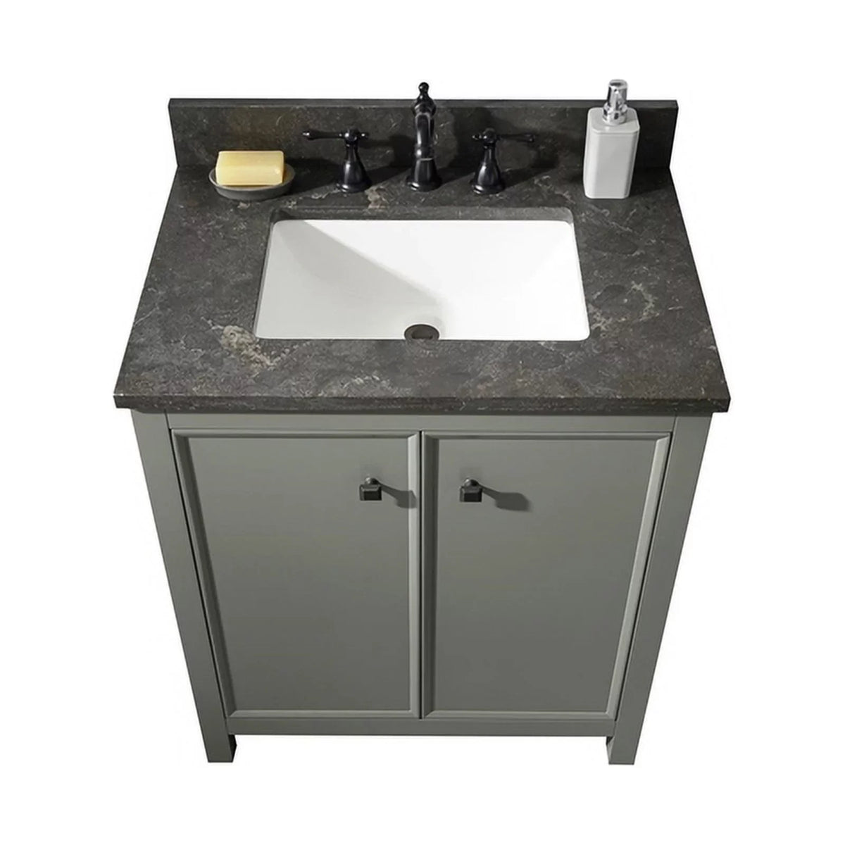 Legion Furniture 30" Contemporary MDF/Veneer Wood Sink Vanity Cabinet - Green