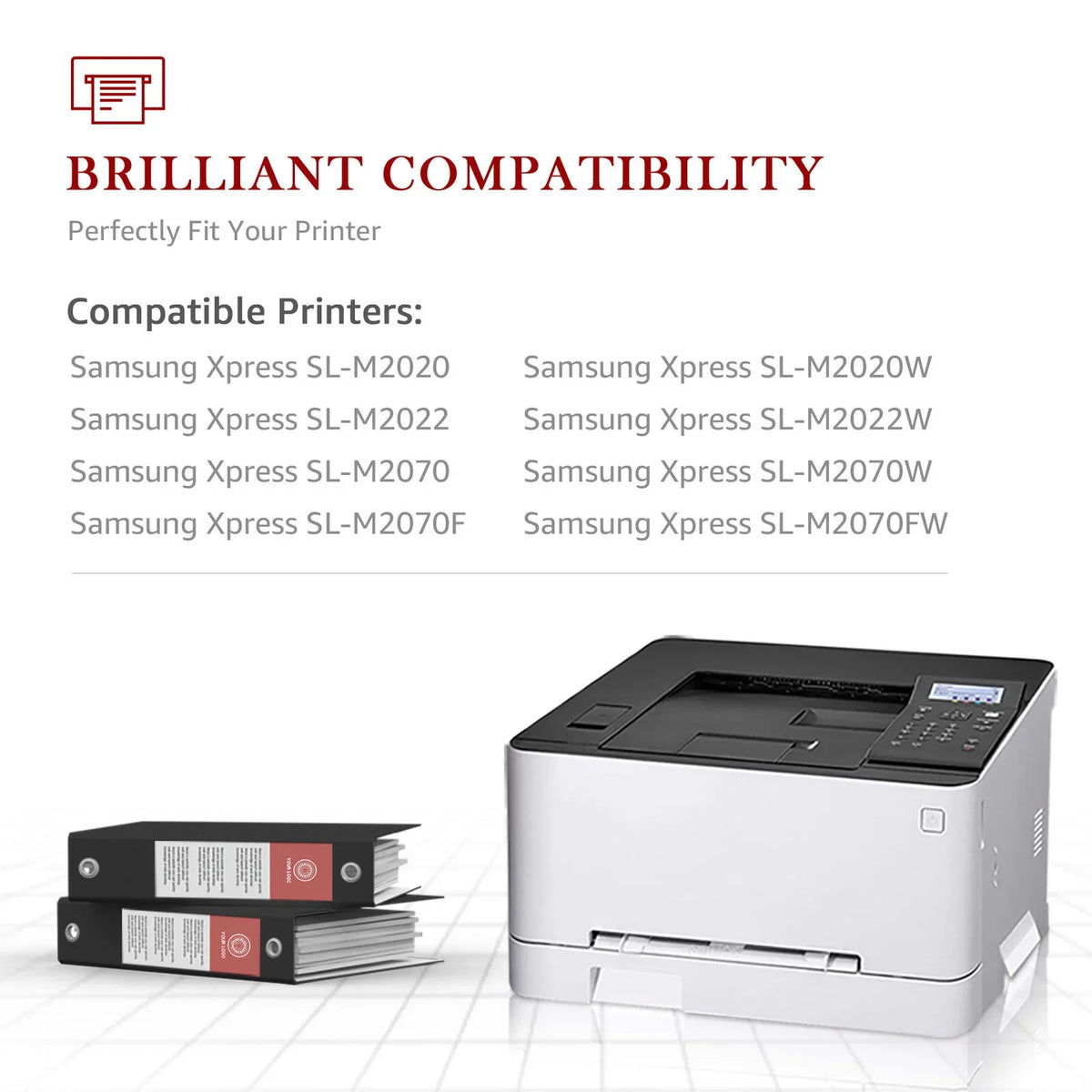 4-Pack MLT-D111S Fitting Toner Cartridge for Samsung MLT-D111S 111S High Yield Xpress SLM2020W M2022W M2070FW M2024 M2026W Printer (Black)