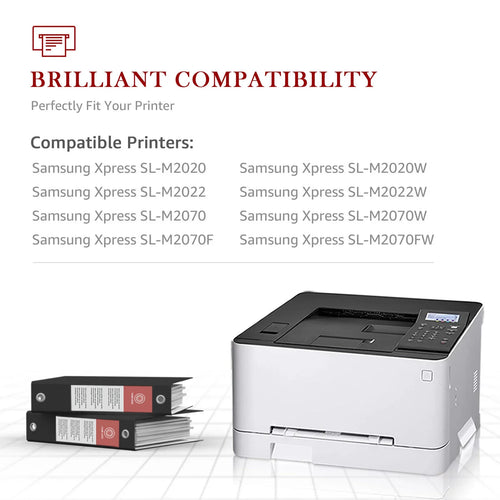 4-Pack MLT-D111S Fitting Toner Cartridge for Samsung MLT-D111S 111S High Yield Xpress SLM2020W M2022W M2070FW M2024 M2026W Printer (Black)