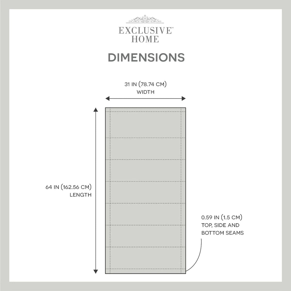 Exclusive Home Esme Total Blackout Roman Shade, 31"x64", White