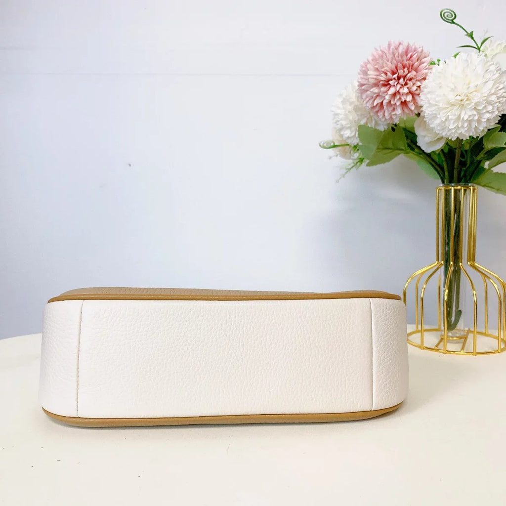 Coach CA173 Teri Shoulder Bag In Colorblock IN Silver Sandy Beige Multi