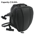 Motorcycle Rear Seat Tail Leather Pack Bag Expandable Luggage Bag PU