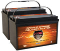 VMAXTANKS Quantity 2 VMAX MR137-120 12V 120AH AGM Deep Cycle Group 31 Batteries for 24 Volt 24V 75 Pound 75 Lb. Thrust Trolling Motors