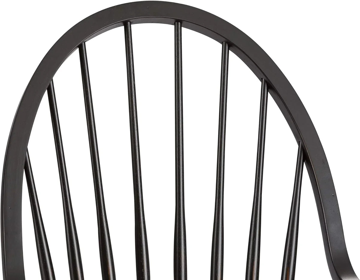 Windsor Back Arm Chair, W25 X D25 X H41, Black