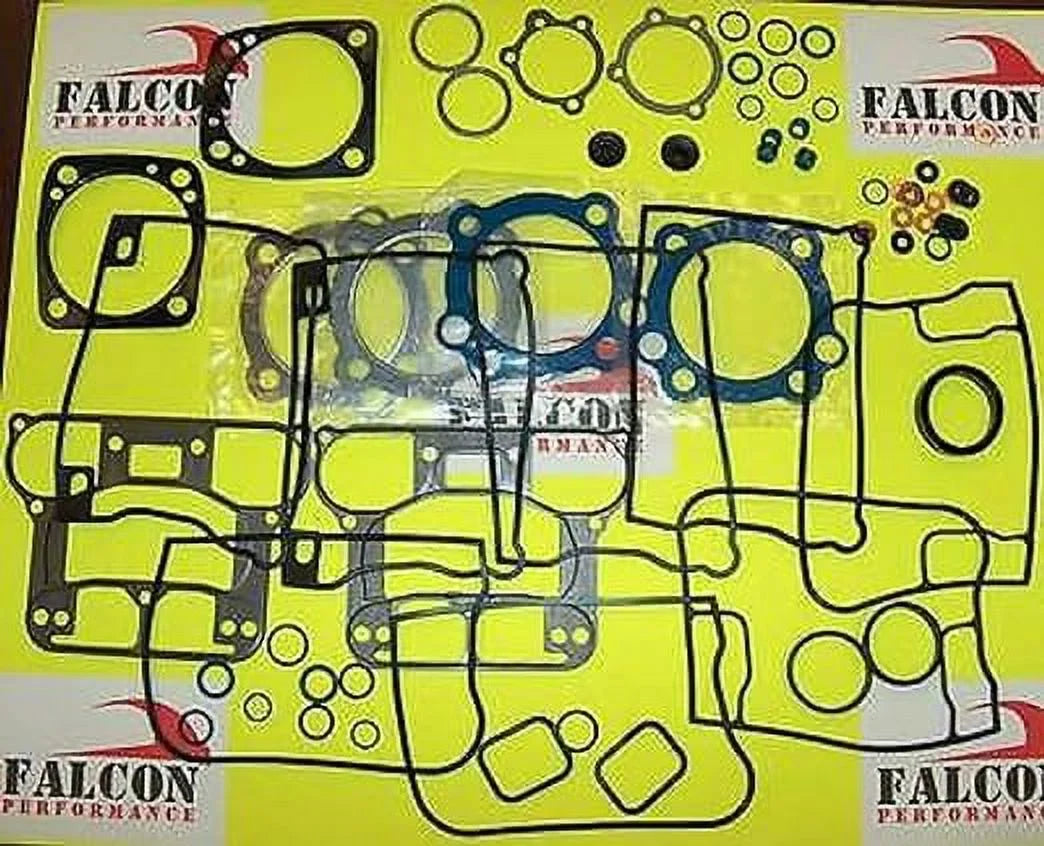 Upper or Top End Gasket Set Matching with 1984-91 Harley Evo 1340 Big bore w/Teflon & Carbon Head Gaskets