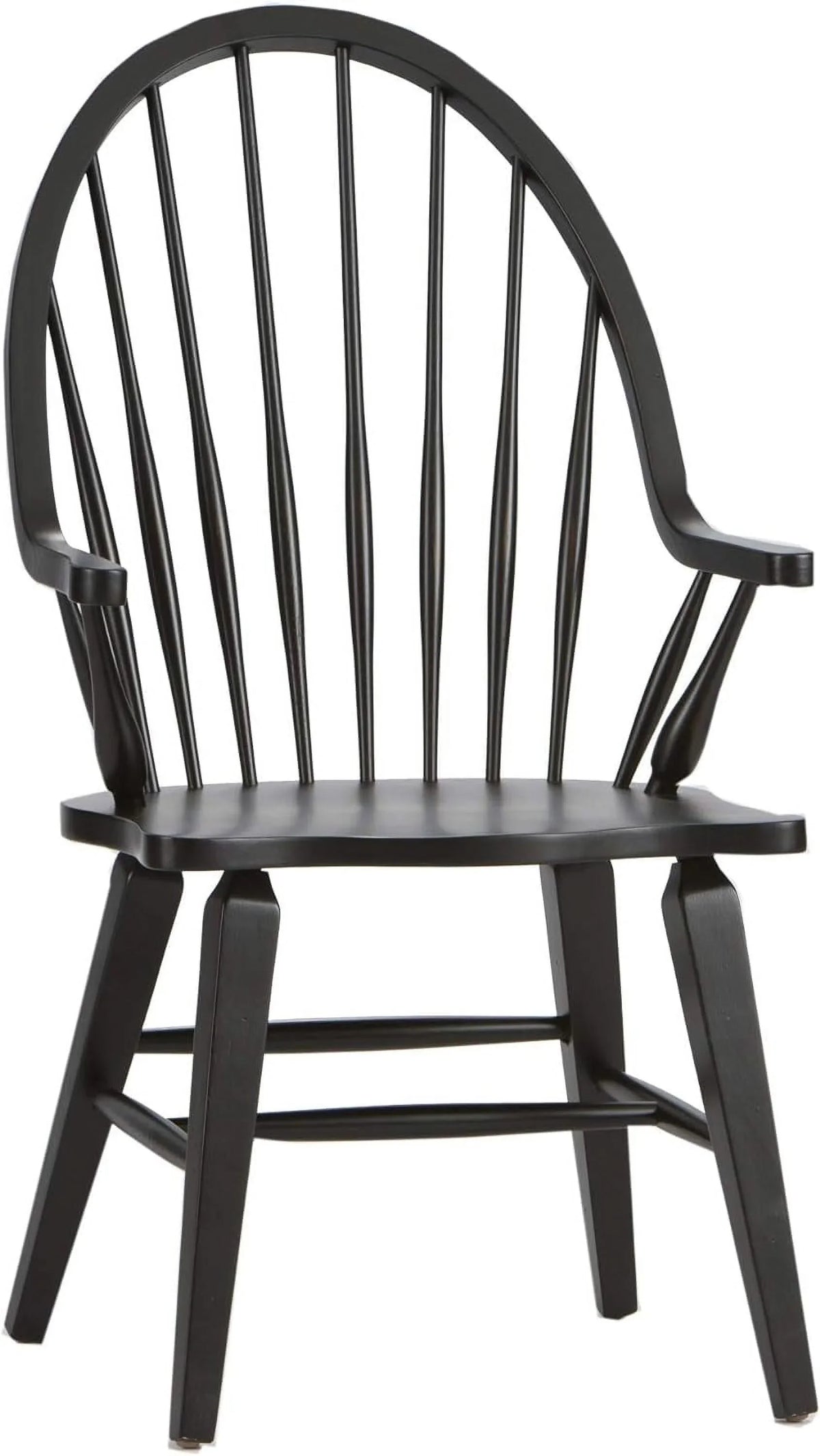 Windsor Back Arm Chair, W25 X D25 X H41, Black