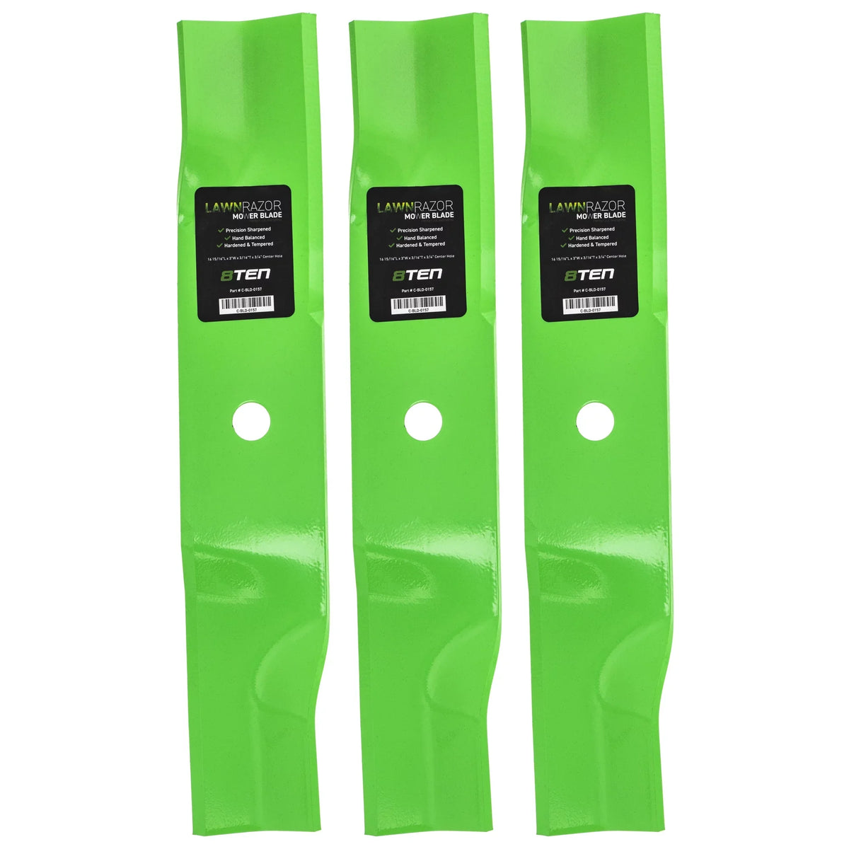 LawnRAZOR High Lift Blade for MTD Cub Cadet 942-04417 3 Pack 810-CBL2379D