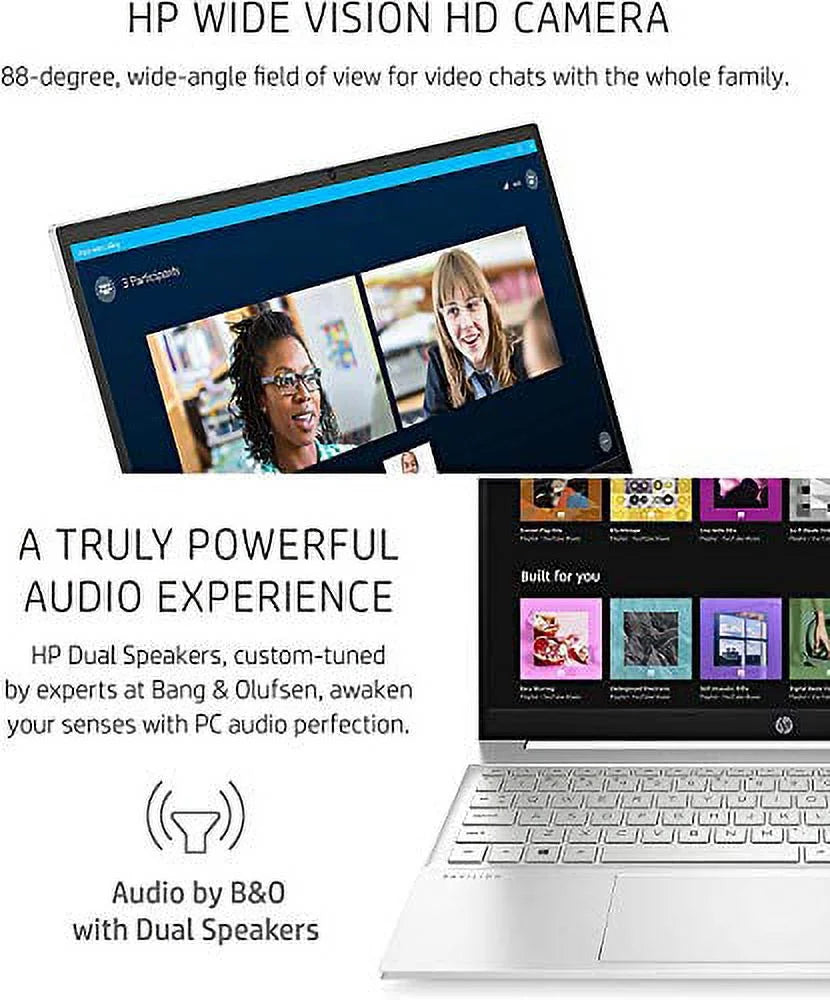 2022 HP Pavilion Laptop - 15.6" FHD (1920 x 1080) IPS - 11th i7-1165G7 - Iris Xe Graphics - 32GB DDR4 - 1TB NVMe SSD - HDMI - USB-C - WiFi 6 - Bluetooth 5 - Windows 11 Pro w/ 32GB USB