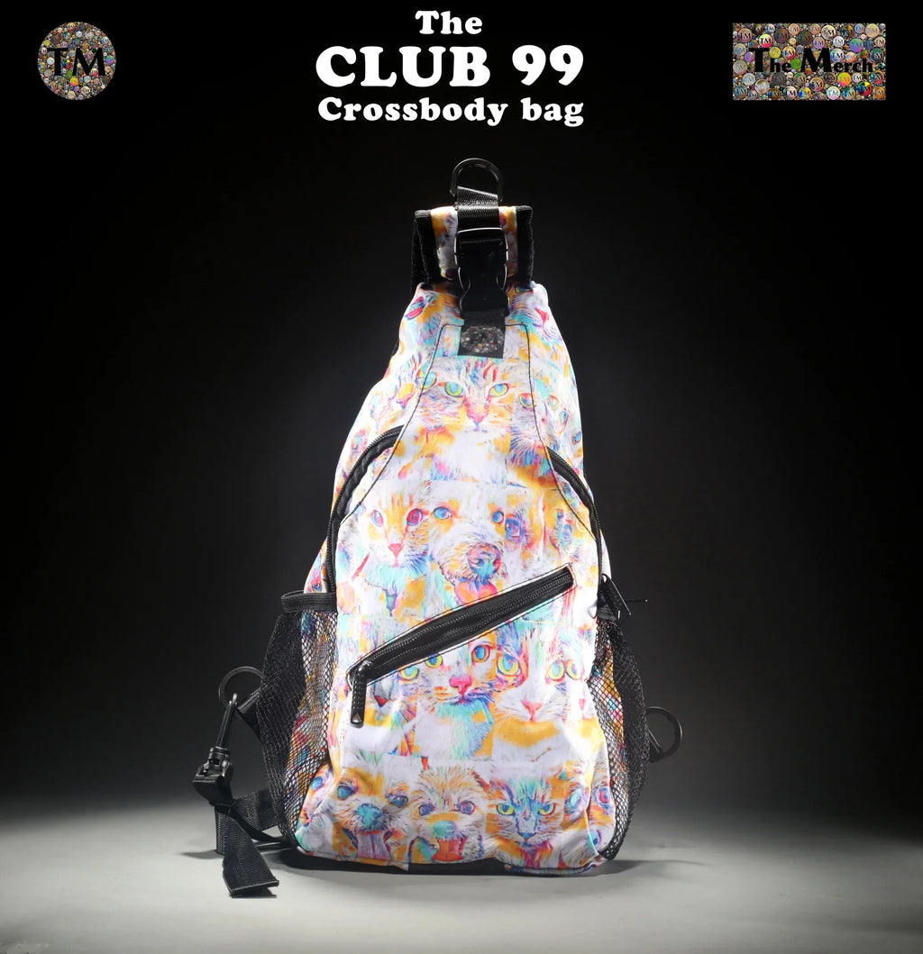 Crossbody Bag - Club 99 - (Turquoise/Orange/Cream) - Unisex - All Ages - The Merch by SIMA Visual Arts