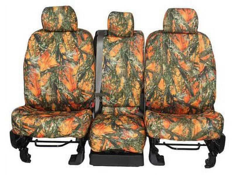CalTrend Center 50/50 Split Bench TRUETIMBER Seat Protection for 1994-1997 Toyota Land Cruiser - TY120-72KA BLAZE Insert and Trim