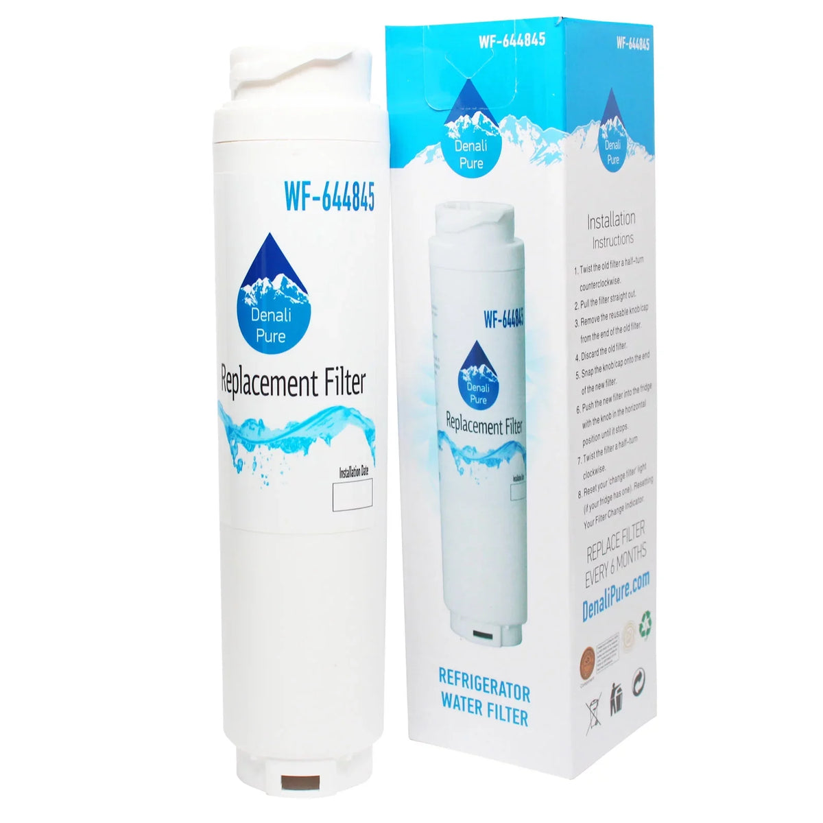 2-Pack Replacement for Bosch RWF1110 Refrigerator Water Filter - Matching with Bosch RWF1110 Fridge Water Filter Cartridge