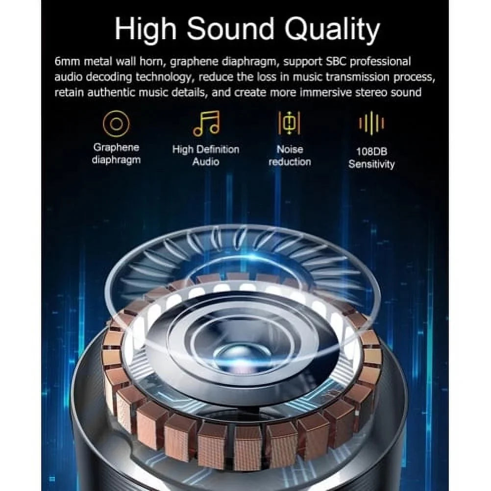 Earbuds TWS Wireless Earphones for T-Mobile REVVL 6 PRO 5G Phone - Headphones True Wireless Stereo Hands-free Mic Hi-Fi Sound Headset Charging Case B8Z Fitting With REVVL 6 PRO 5G