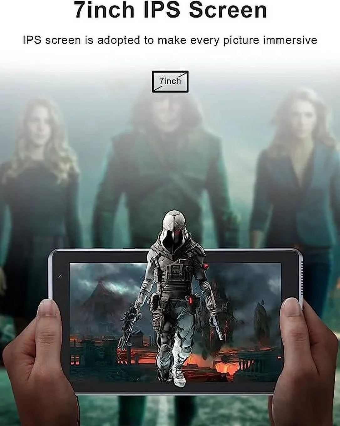 7 Inch Tablet, Android 11 Tablet PC, 32GB Storage 2GB RAM Tablets Quad- Processor Android 11 Tablet PC Dual Camera, WiFi, Bluetooth Computer Tablet (Black)