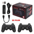 Upgrade Wireless Retro Games Console, X2 Plus Game Stick Retro Console Double Wireless Controller,30000+ Games,128GB