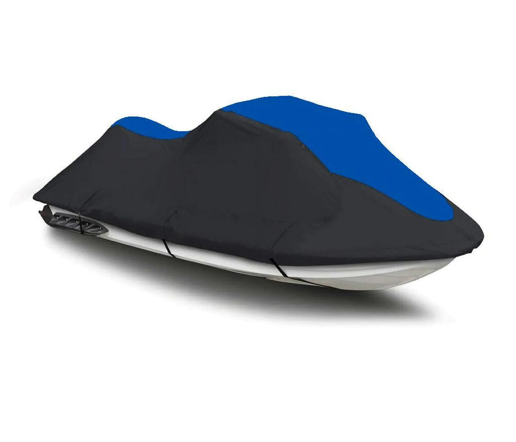 BLACK / BLUE HEAVY-DUTY, 600 DENIER Shield Fitting for Polaris Pro 785 1999 2000 / Pro 1200 2000 2001 Jet Ski Trailerable Coating 1-2 Seater