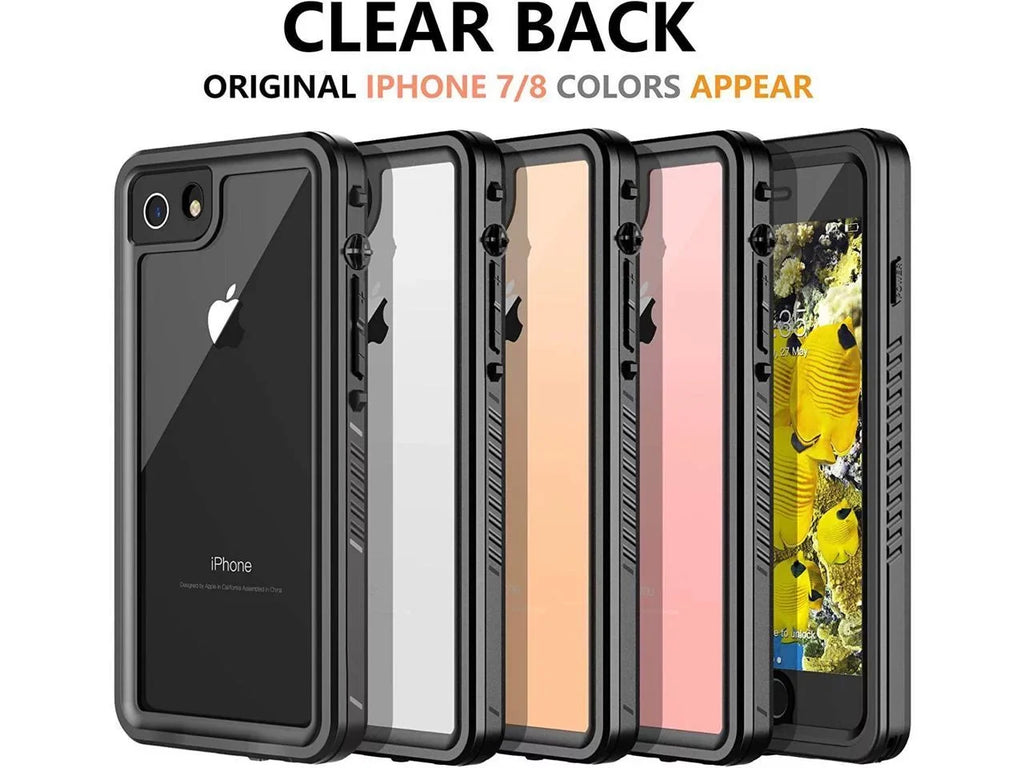 iPhone SE 2022 Case / iPhone SE 2020 Case / iPhone 7 8 Case Waterproof with Built-in Screen Protector, Shockproof Protective Protection